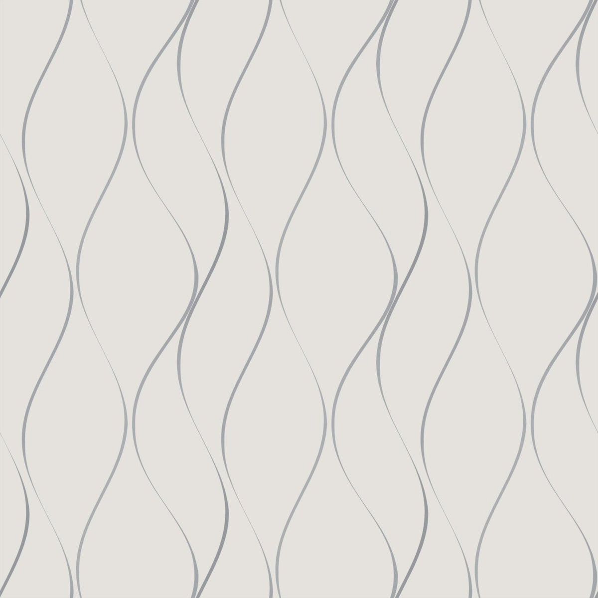 Y6201401 Wavy Stripe Off White Silver Metallic Dazzling Dimensions Wallpaper by York Wallcoverings