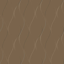 Y6201406 Wavy Stripe Tan Metallic Dazzling Dimensions Wallpaper by York Wallcoverings