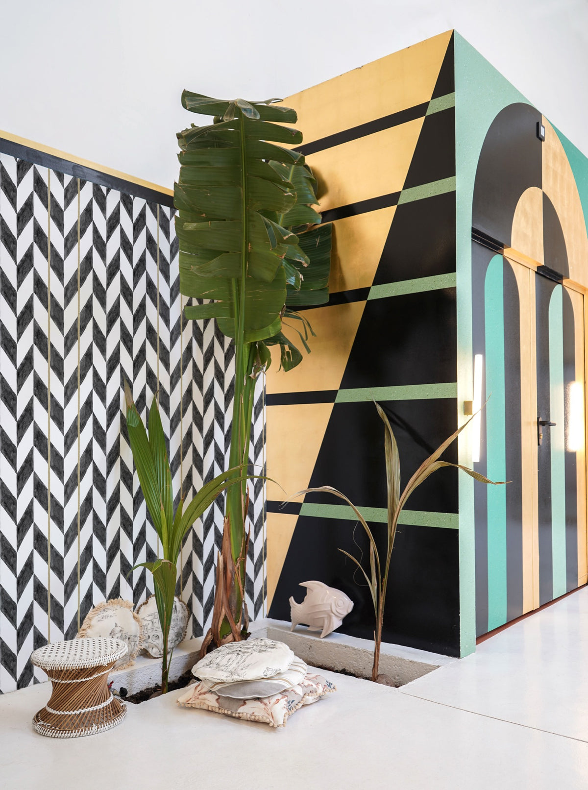 YSP0004 Espiga Negro Toscana Wallpaper by Coordonné - room