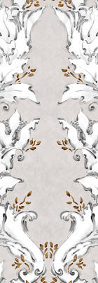YSP0017 Ornamental Plata Toscana Wallpaper by Coordonné - flat
