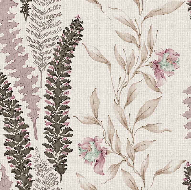 YSP0025 Floral Ciruela Toscana Wallpaper by Coordonné - flat