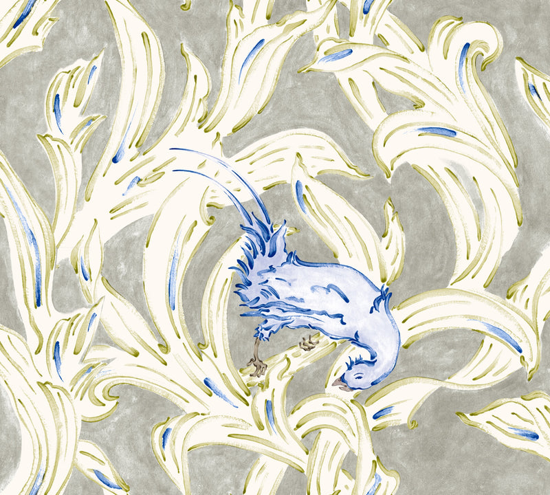 YSP0101 Exótico Indigo Indiano Wallpaper by Coordonné - flat