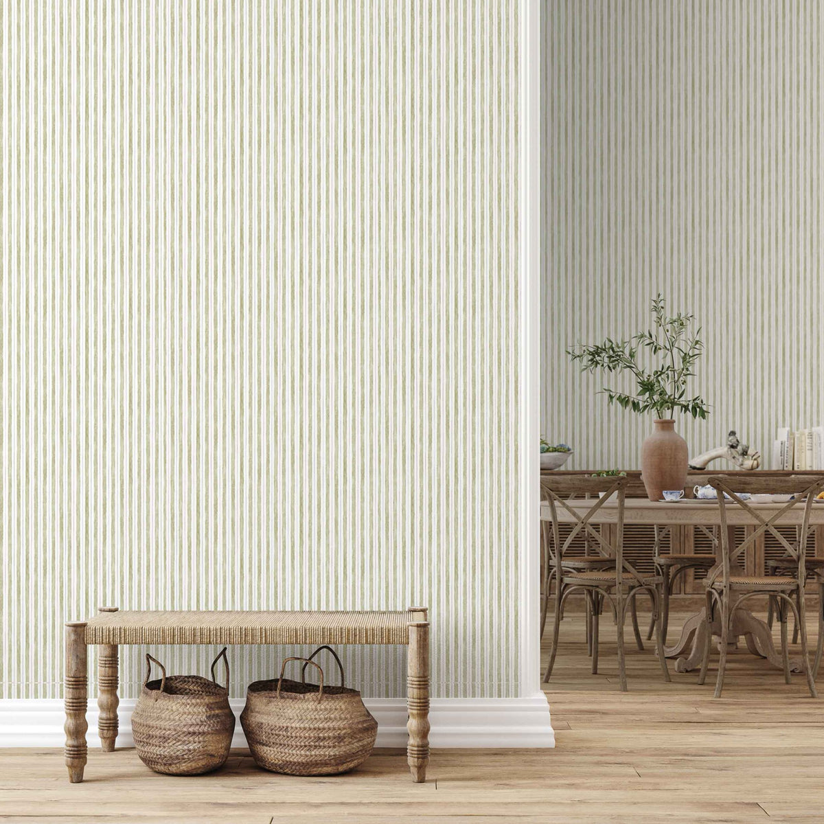 YSP0105 Colonial Pistacho Indiano Wallpaper by Coordonné - room
