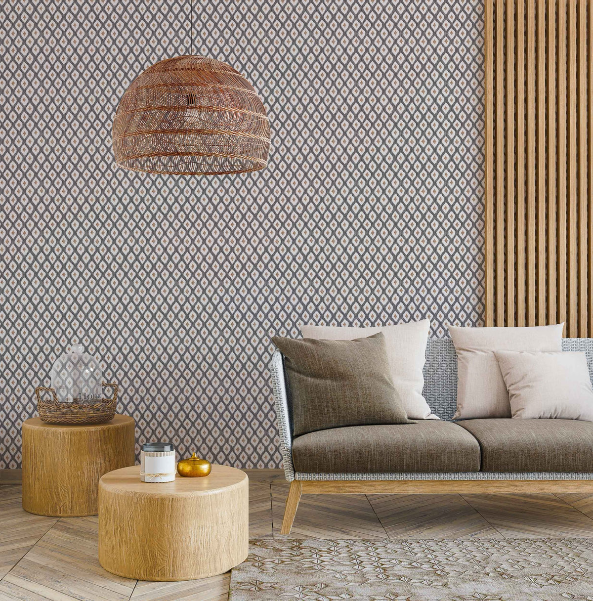 YSP0117 Animal Print Pizarra Indiano Wallpaper by Coordonné - room