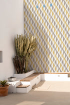 YSP0200 Maa Ocre Maasai Wallpaper by Coordonné - room