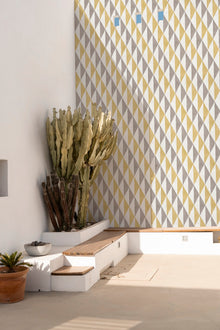 YSP0200 Maa Ocre Maasai Wallpaper by Coordonné - room