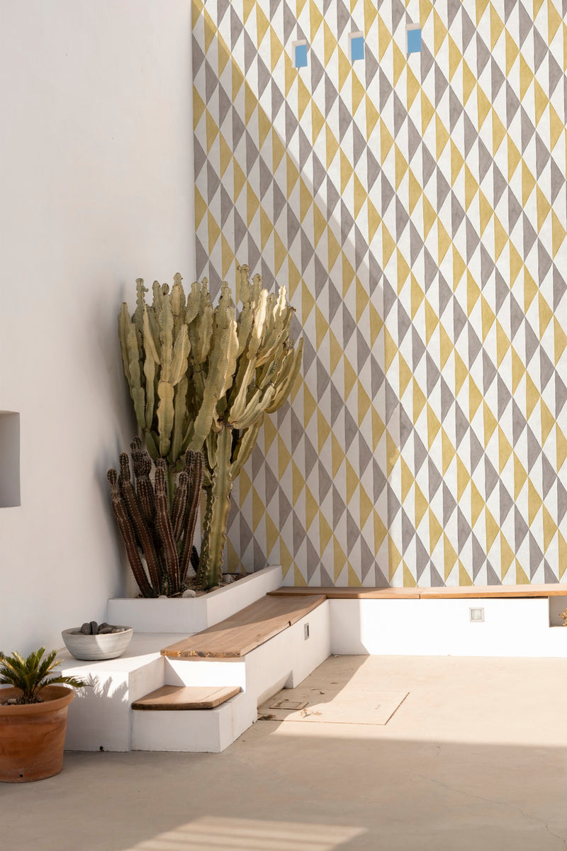 YSP0200 Maa Ocre Maasai Wallpaper by Coordonné - room