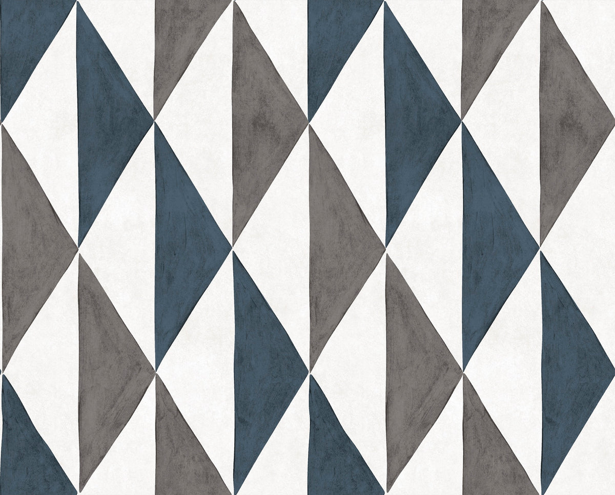 YSP0202 Maa Añil Maasai Wallpaper by Coordonné - flat