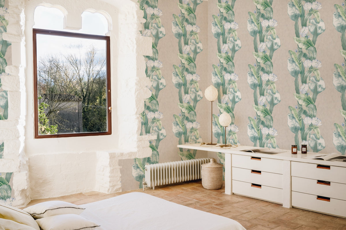 YSP0220 Riverine Menta Maasai Wallpaper by Coordonné - room