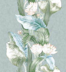 YSP0222 Riverine Aqua Maasai Wallpaper by Coordonné - flat