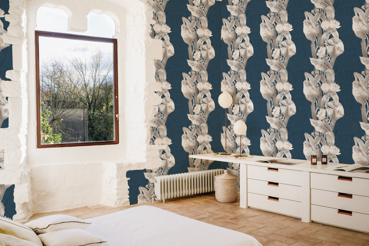 YSP0225 Riverine Añil Maasai Wallpaper by Coordonné - room