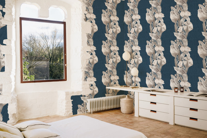 YSP0225 Riverine Añil Maasai Wallpaper by Coordonné - room