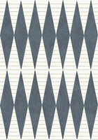 YSP0240 Warrior Añil Maasai Wallpaper by Coordonné - flat