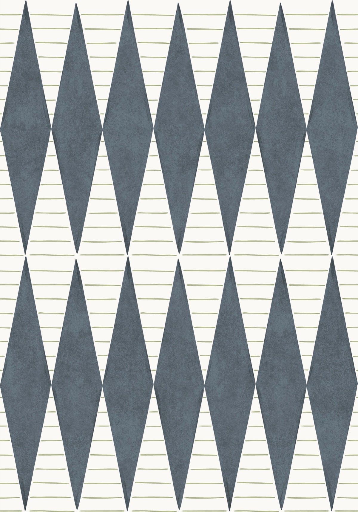 YSP0240 Warrior Añil Maasai Wallpaper by Coordonné - flat