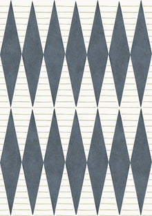 YSP0240 Warrior Añil Maasai Wallpaper by Coordonné - flat