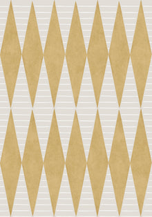 YSP0242 Warrior Ocre Maasai Wallpaper by Coordonné - flat