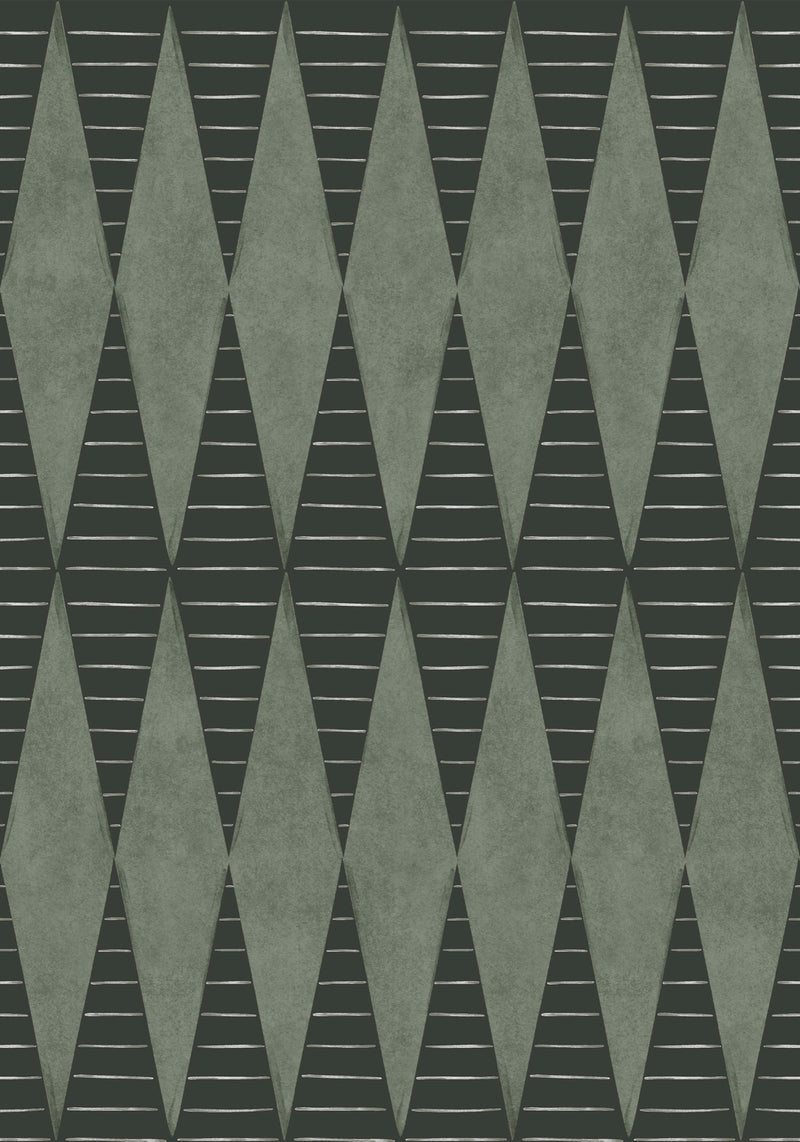 YSP0244 Warrior Menta Maasai Wallpaper by Coordonné - flat