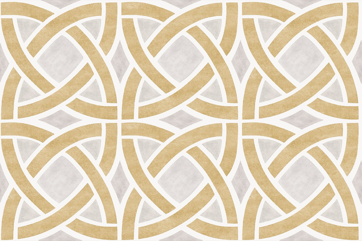 YSP0250 Roots Ocre Maasai Wallpaper by Coordonné - flat