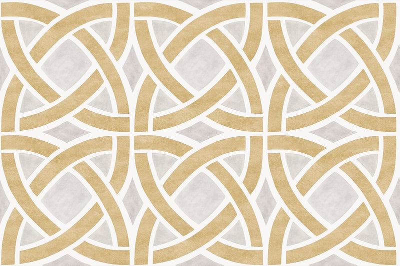 YSP0250 Roots Ocre Maasai Wallpaper by Coordonné - flat