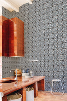 YSP0253 Roots Añil Maasai Wallpaper by Coordonné - room