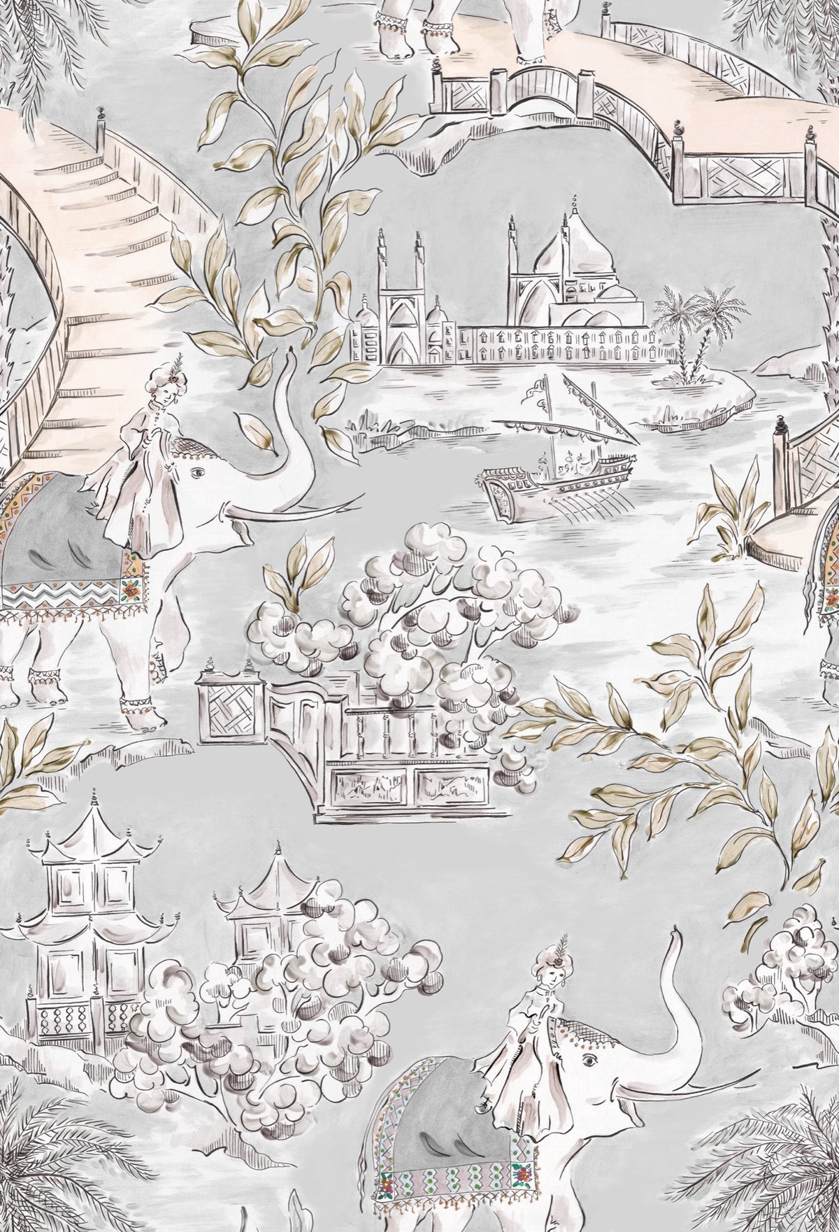 YSP0303 Nabateo Plomo Petra Wallpaper by Coordonné - flat