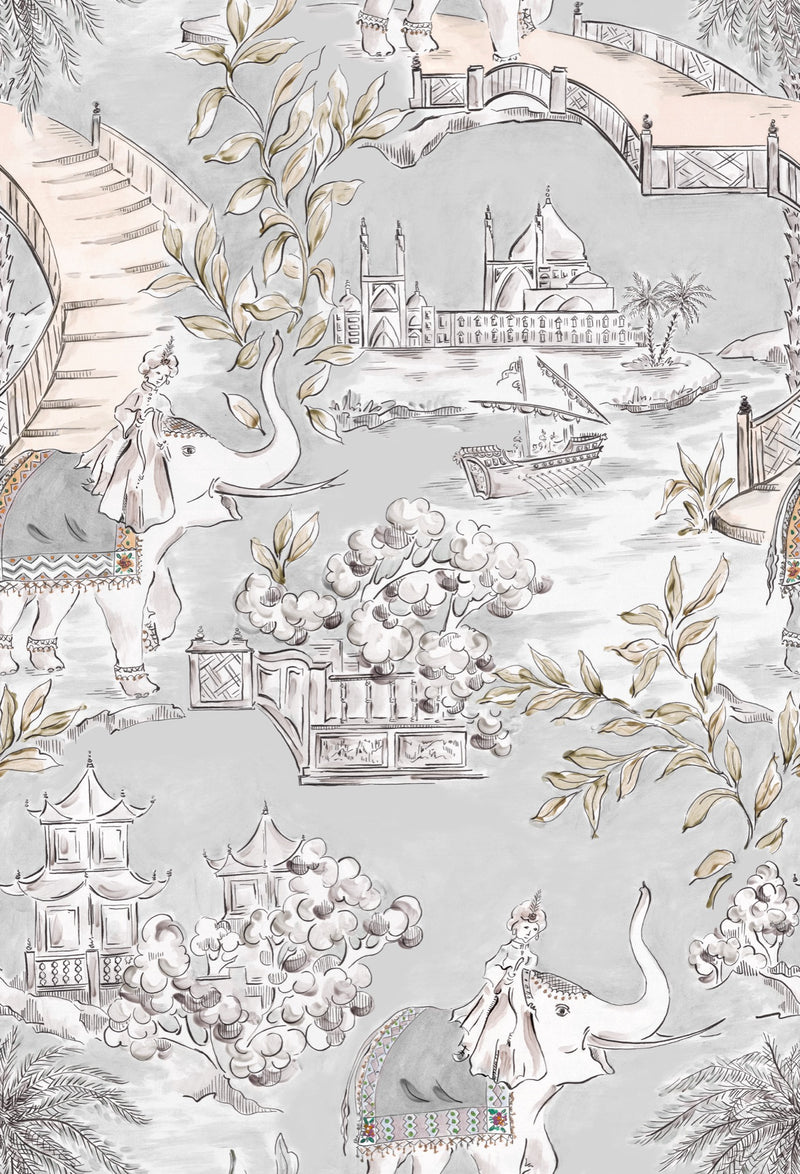 YSP0303 Nabateo Plomo Petra Wallpaper by Coordonné - flat