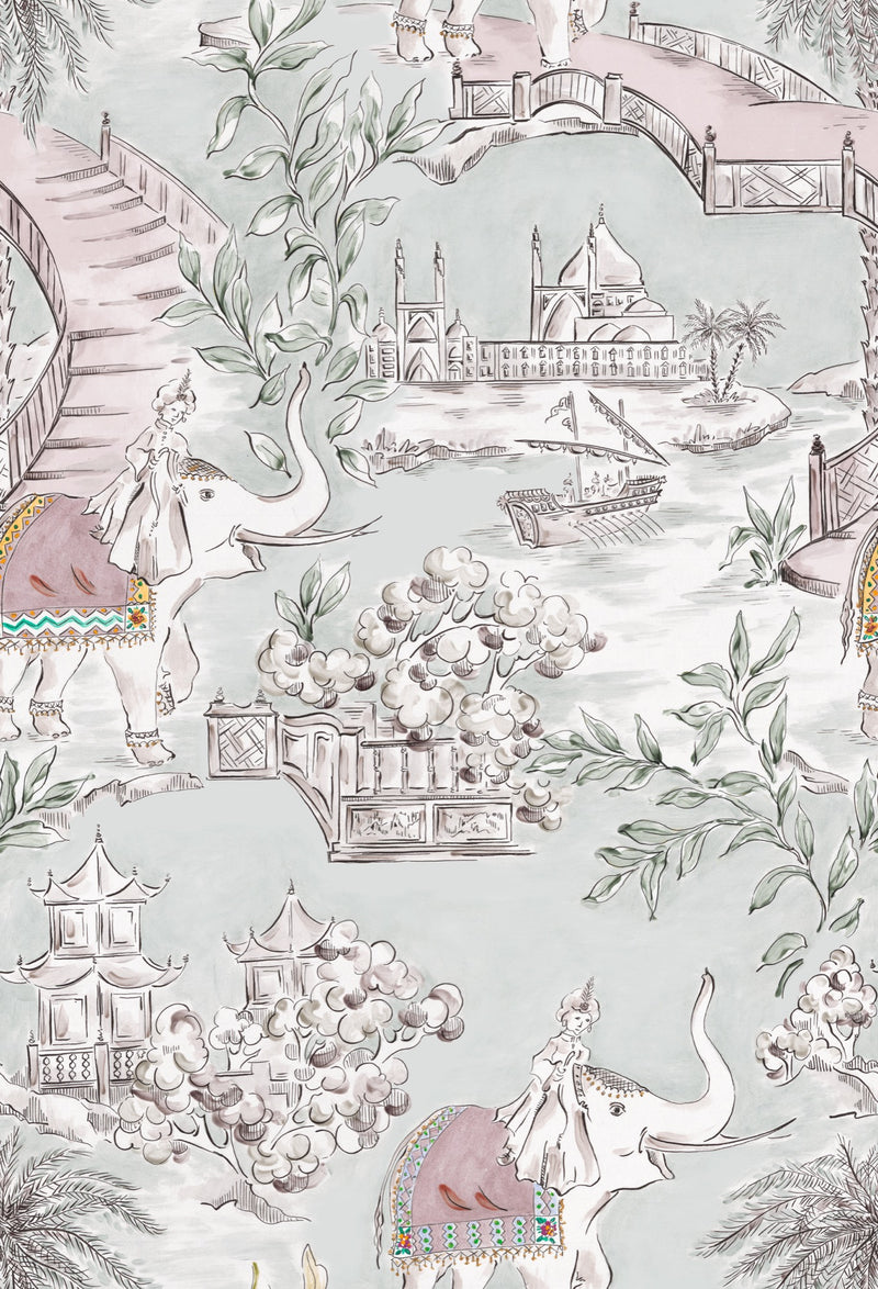 YSP0304 Nabateo Celadón Petra Wallpaper by Coordonné - flat