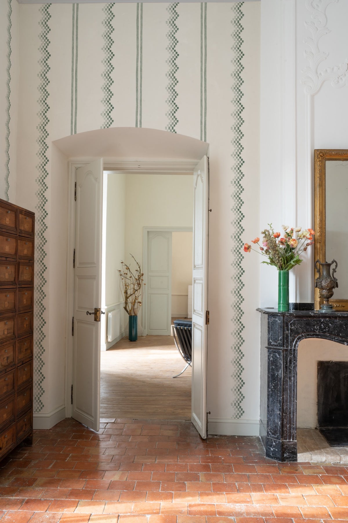 YSP0309 Ruta Celadón Petra Wallpaper by Coordonné - room
