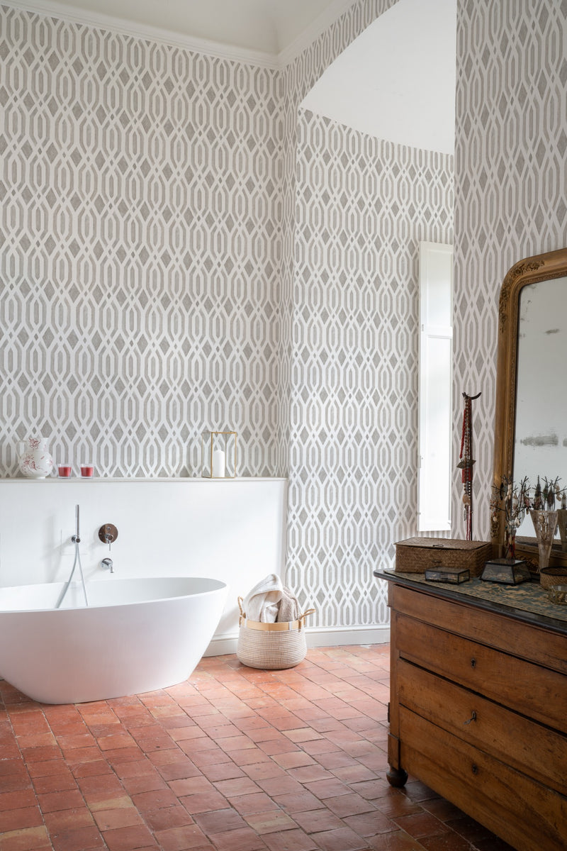 YSP0313 Canales Plomo Petra Wallpaper by Coordonné - room