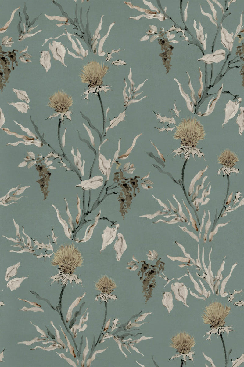YSP0400 Silvestre Sage Palacio de Cristal Wallpaper by Coordonné - flat