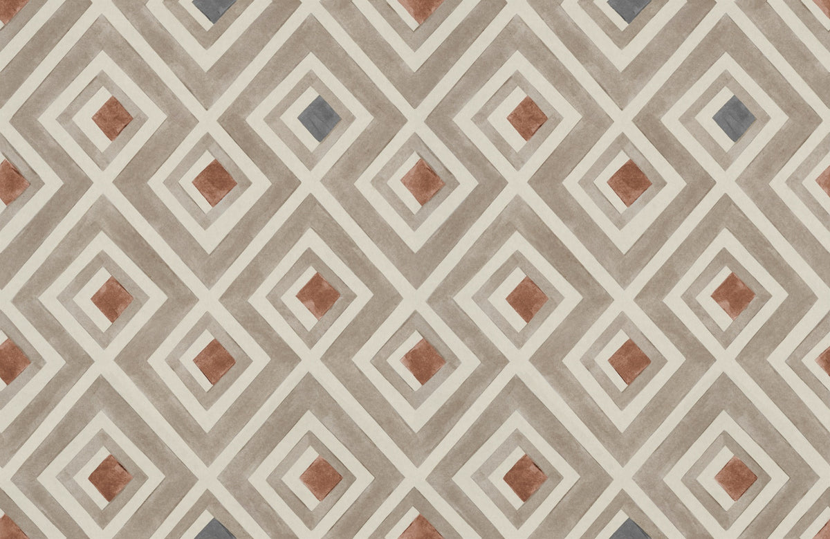 YSP0432 Vidriera Papiro Palacio de Cristal Wallpaper by Coordonné - flat