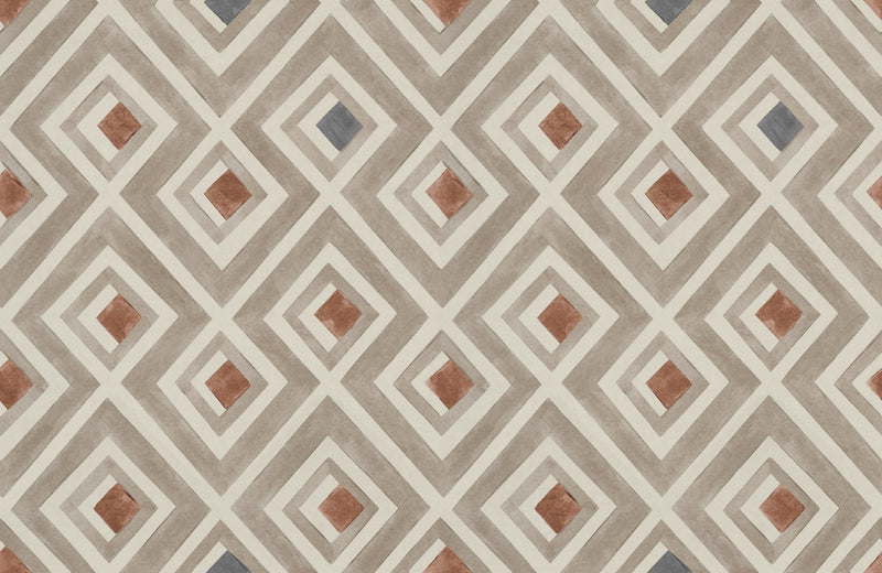 YSP0432 Vidriera Papiro Palacio de Cristal Wallpaper by Coordonné - flat