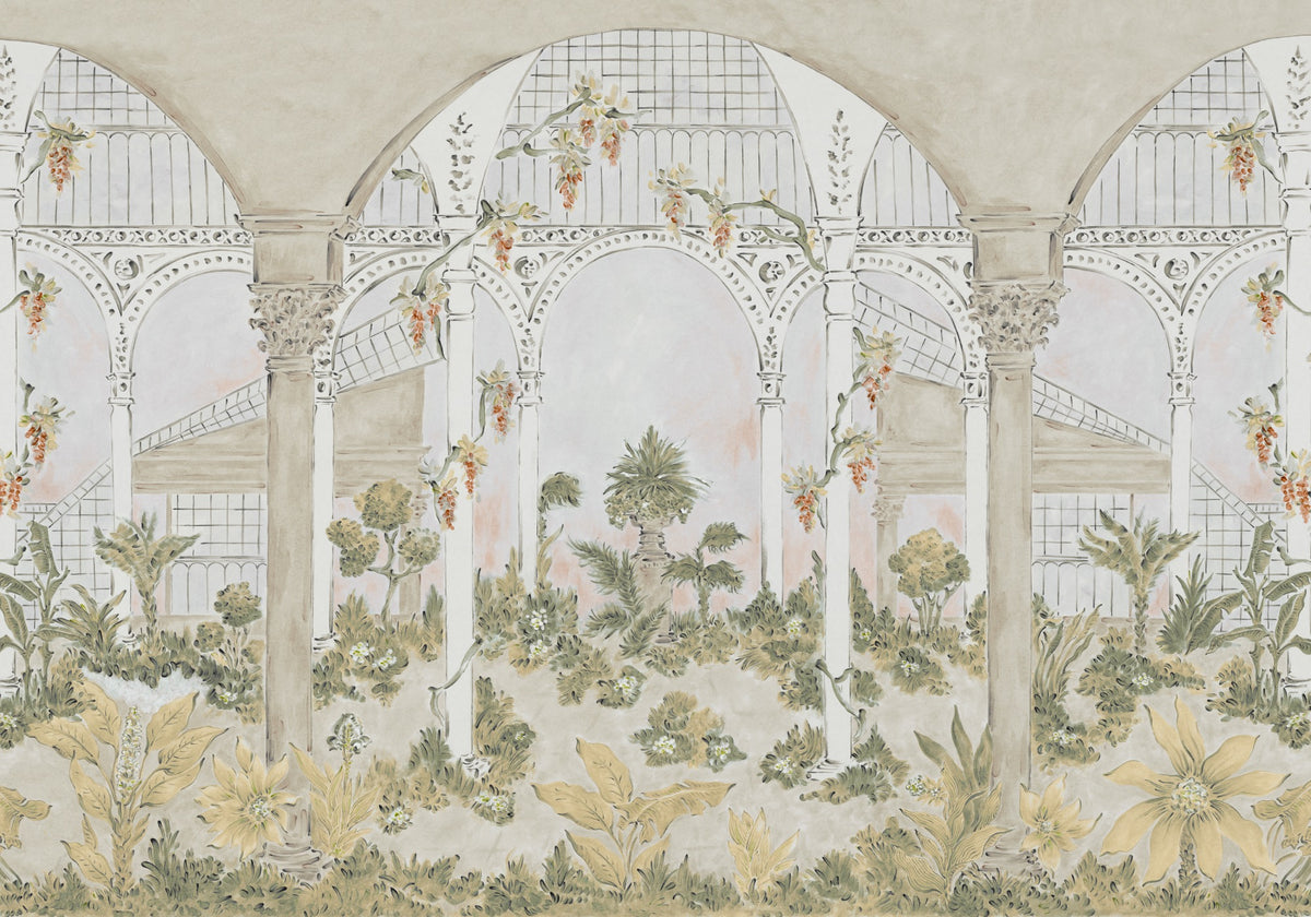 YSP0434 Invernadero Papiro Palacio de Cristal Mural by Coordonné - flat