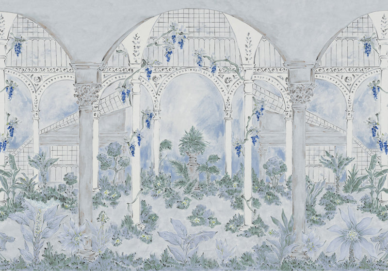 YSP0435 Invernadero Avio Palacio de Cristal Mural by Coordonné - flat