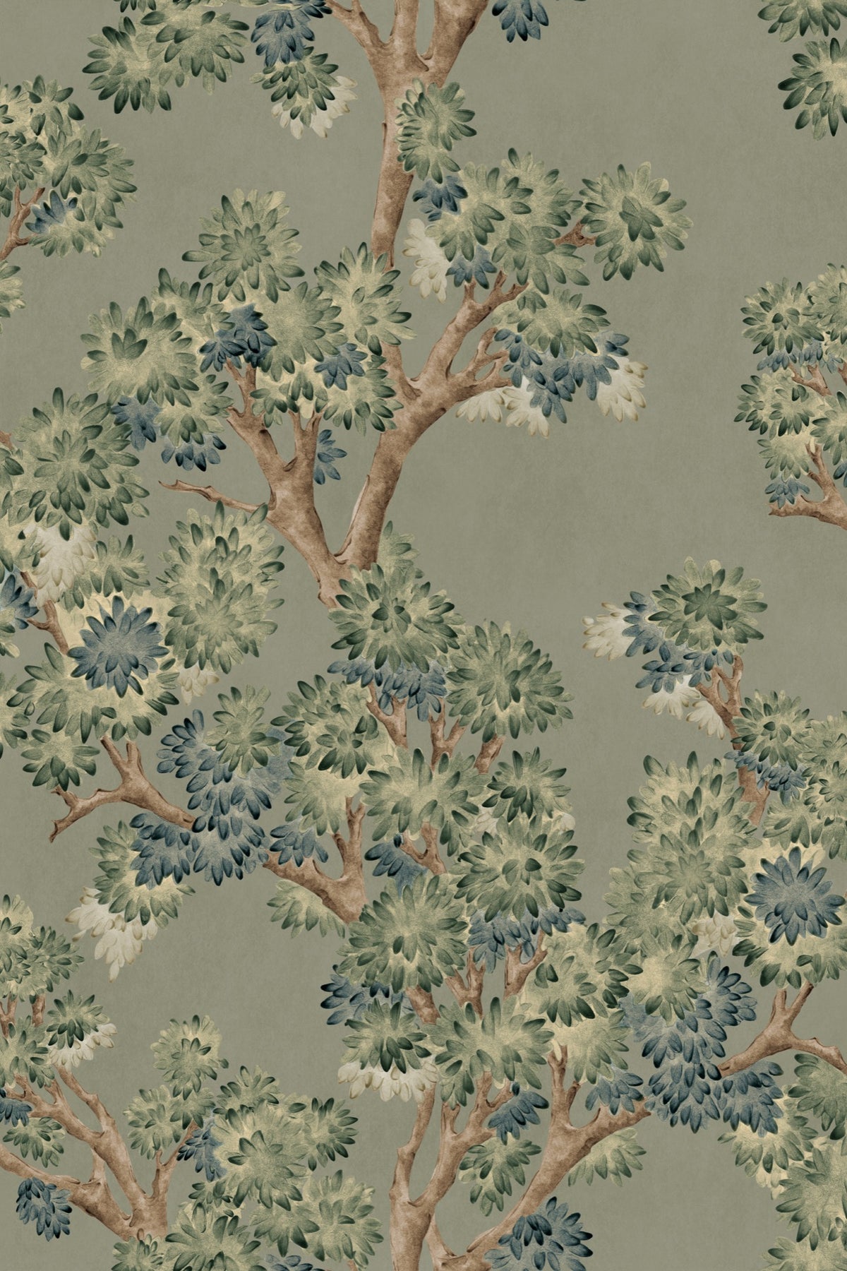 YSP0500 Field Maple Sage Cotswolds Wallpaper by Coordonné - flat