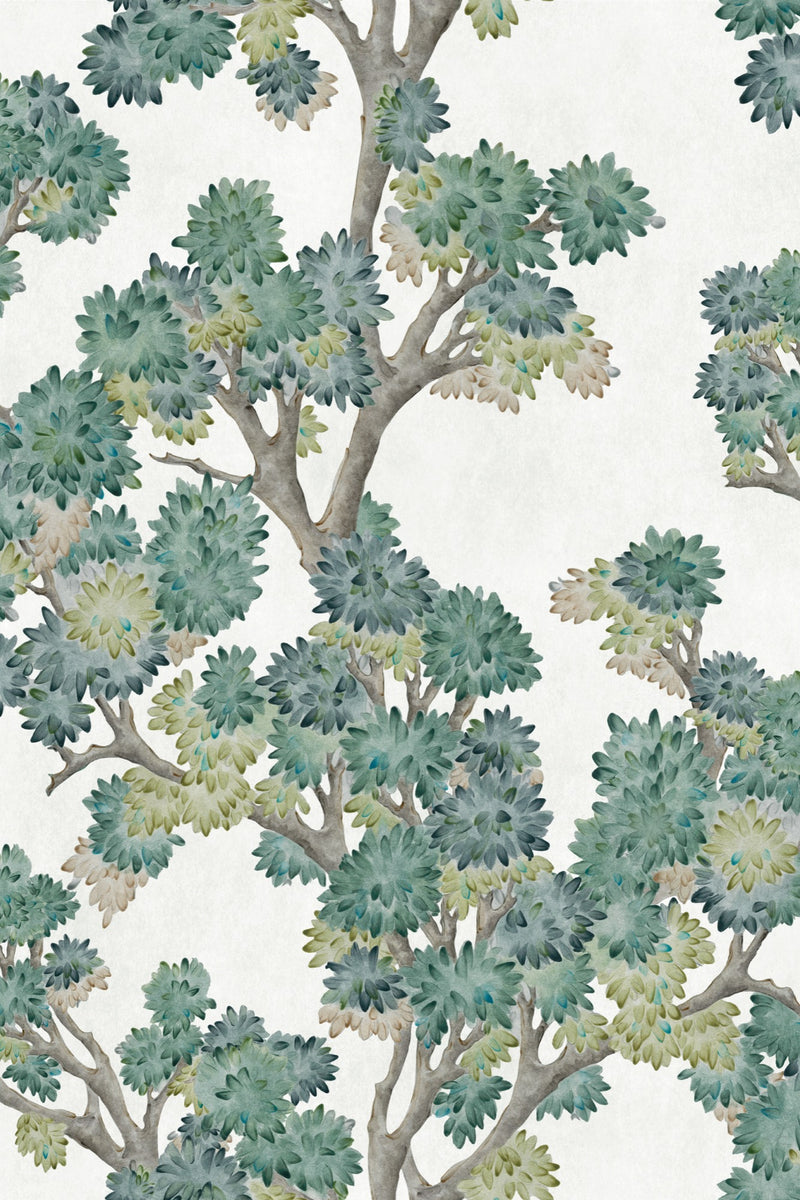 YSP0501 Field Maple Mint Cotswolds Wallpaper by Coordonné - flat