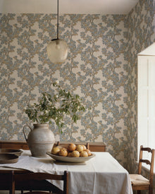 YSP0502 Field Maple Aqua Cotswolds Wallpaper by Coordonné - room
