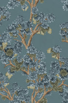 YSP0505 Field Maple Sapphire Cotswolds Wallpaper by Coordonné - flat