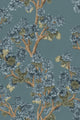 Field Maple Sapphire Cotswolds Wallpaper by Coordonné