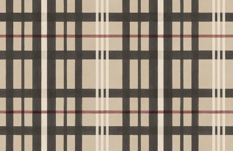 YSP0508 Clan's Check Sunny Cotswolds Wallpaper by Coordonné - flat