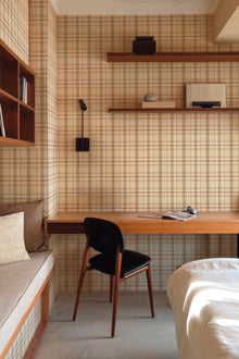 YSP0510 Clan's Check Bone Cotswolds Wallpaper by Coordonné - room