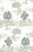 YSP0511 Royal Oak Mint Cotswolds Wallpaper by Coordonné - flat