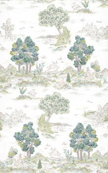 YSP0511 Royal Oak Mint Cotswolds Wallpaper by Coordonné - flat