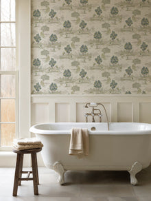 YSP0511 Royal Oak Mint Cotswolds Wallpaper by Coordonné - room