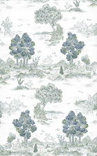 YSP0512 Royal Oak Aqua Cotswolds Wallpaper by Coordonné - flat