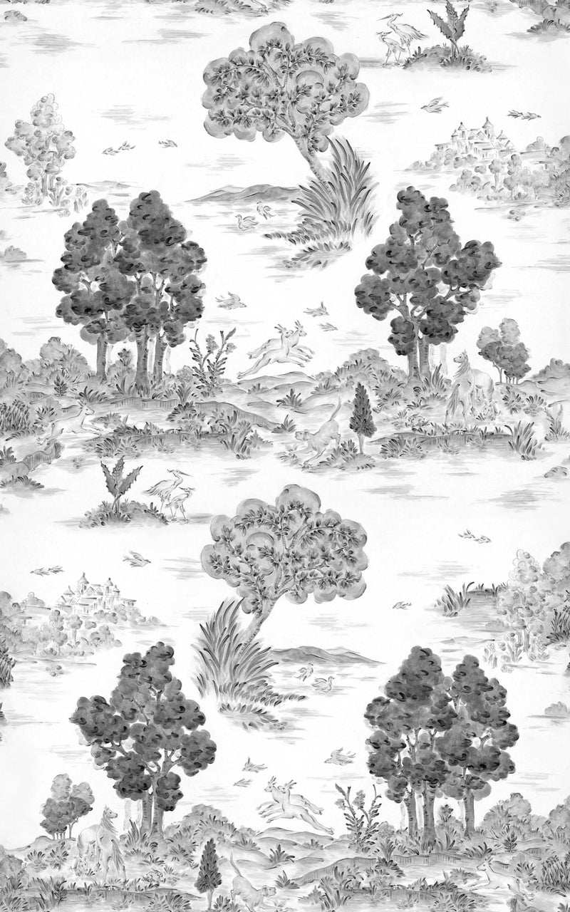 YSP0513 Royal Oak Black Cotswolds Wallpaper by Coordonné - flat