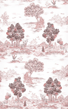 YSP0515 Royal Oak Vermillion Cotswolds Wallpaper by Coordonné - flat
