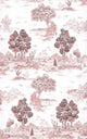 Royal Oak Vermillion Cotswolds Wallpaper by Coordonné