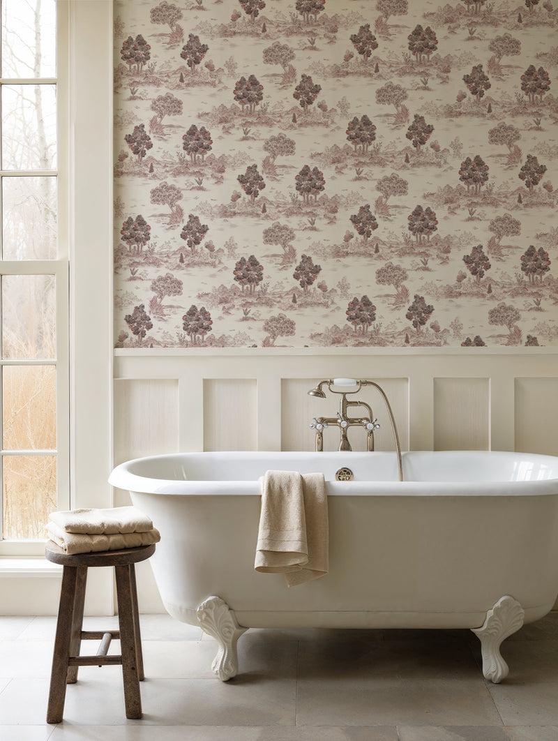 YSP0515 Royal Oak Vermillion Cotswolds Wallpaper by Coordonné - room
