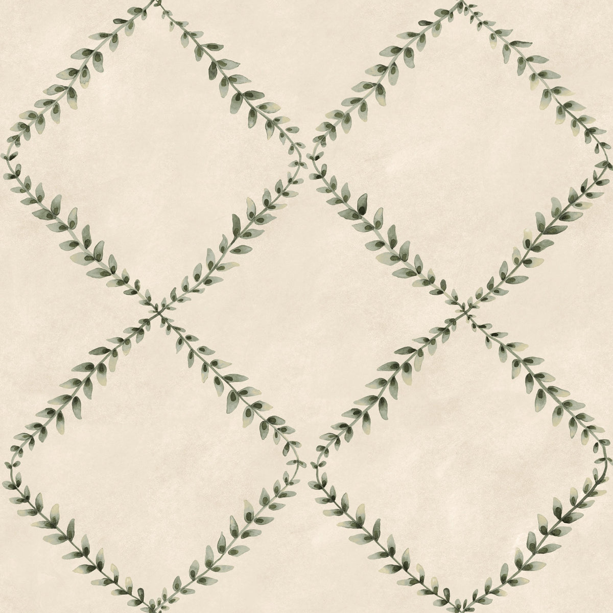 YSP0516 Ivy Garland Bone Cotswolds Wallpaper by Coordonné - flat